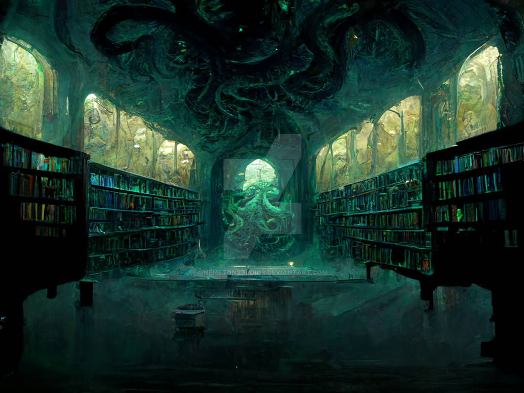 Forbidden Library Drawing Forbidden Library Set- Not meant to go by NemetonStudios on DeviantArt