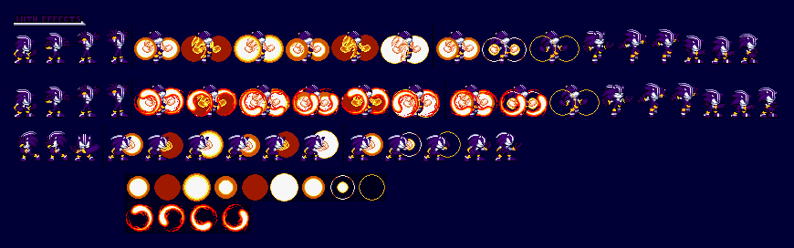 Darkspine Sonic sprites sheet updated W.I.P by DarkSeth644 on