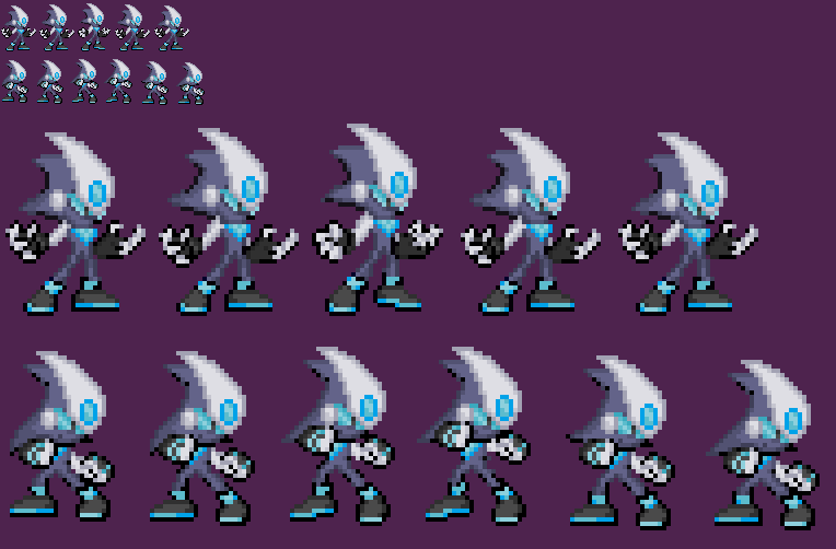 Pixilart - Sonic Waiting (Sprite Animation) by Anonymous