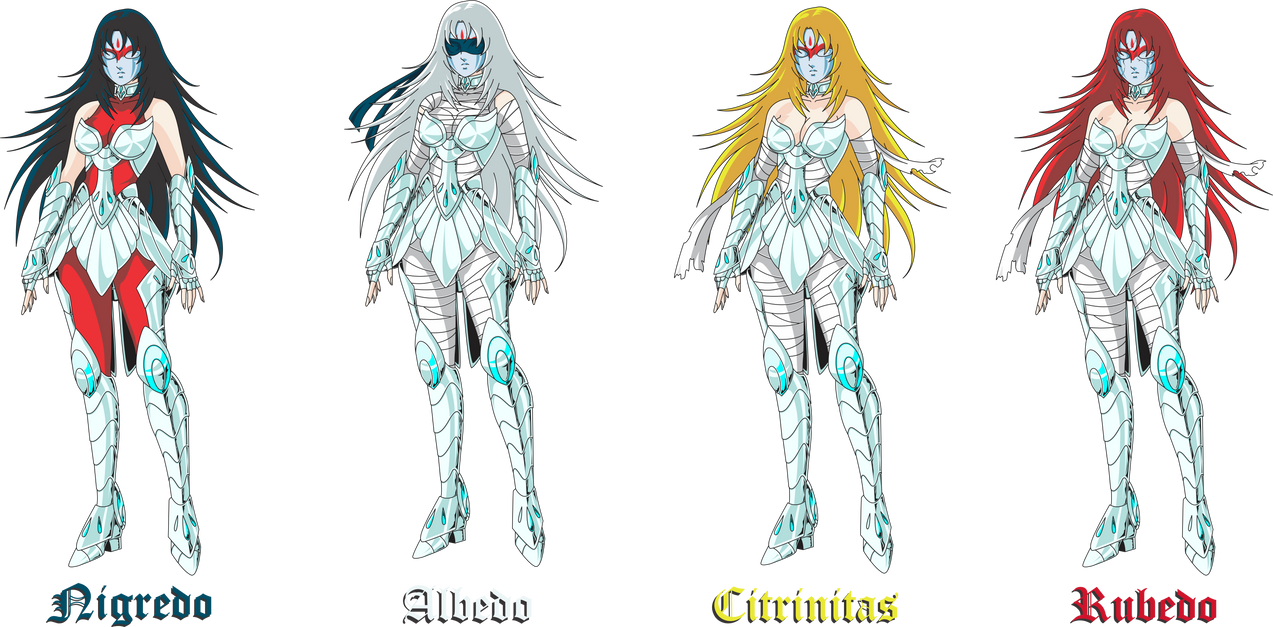 Nigredo - Albedo - Citrinitas - Rubedo | Evolution by PoseidonSapphire ...
