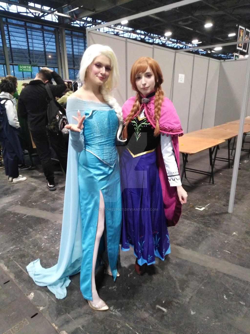 Elsa et Anna de la reine des neiges by castor227027 on DeviantArt