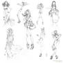 Fashion girls sketches 2010