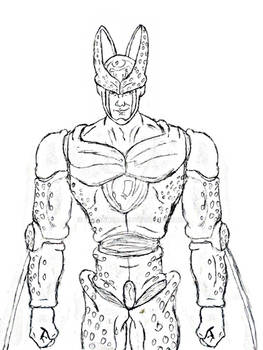 Perfect Cell sketch. 