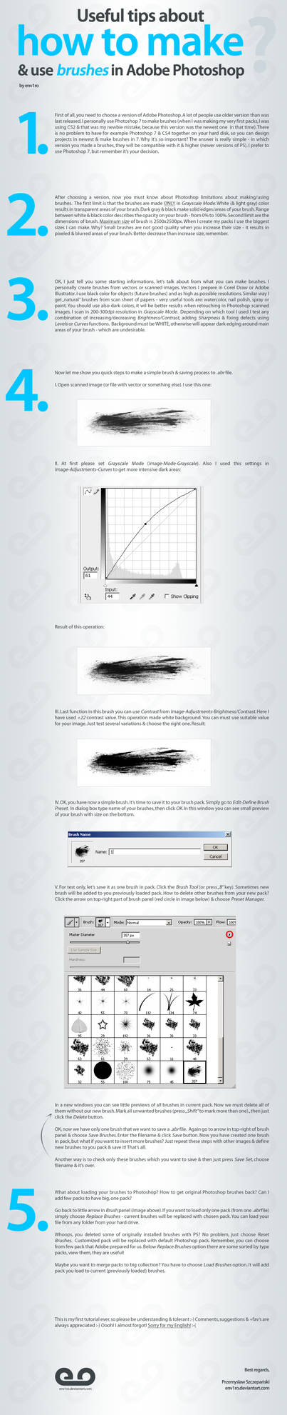 How To Use, Make Brushes in PS