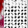 153 Watercolor Paint, Splatter Photoshop Brushes
