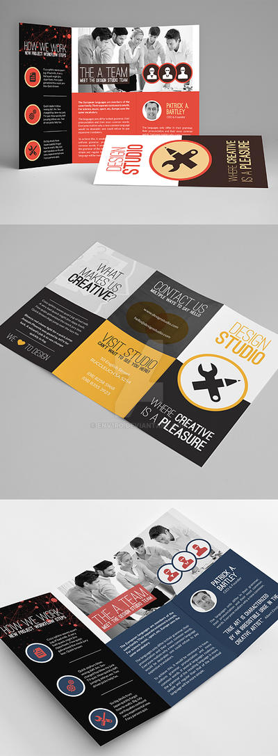 Creative Multipurpose Trifold Brochures Templates