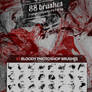 88 Bloody Splatters Photoshop Brushes