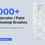 1000+ Watercolor / Paint Photoshop Brushes
