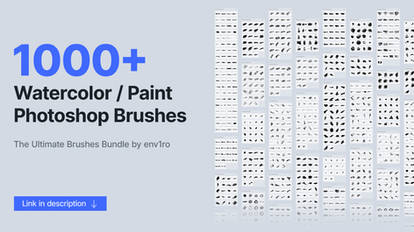 1000+ Watercolor / Paint Photoshop Brushes