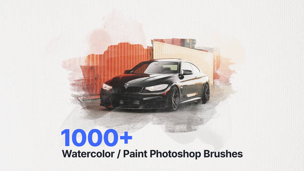 1000+ Watercolor / Paint Photoshop Brushes