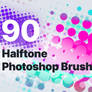90 Halftone Photoshop Brushes
