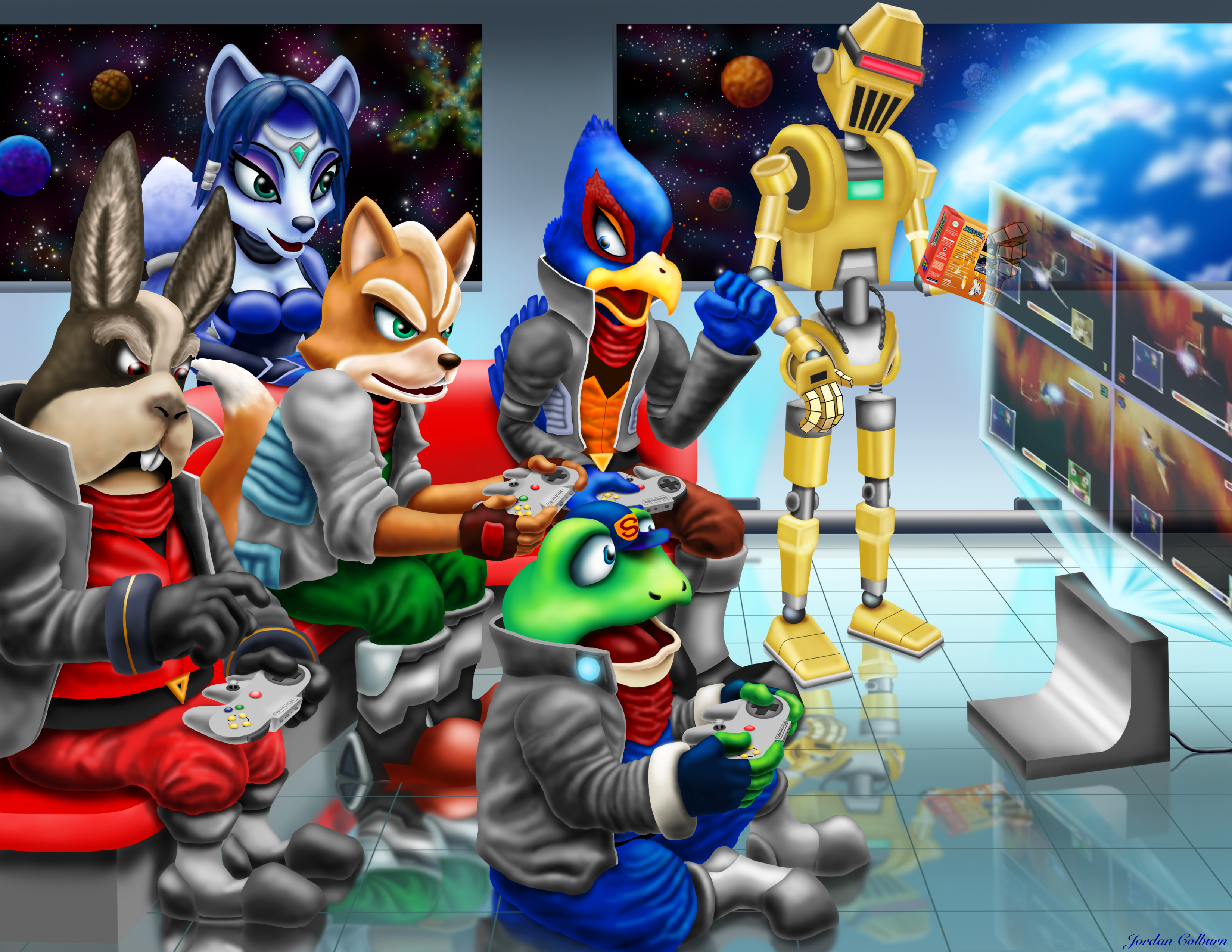 Star Fox Plays Star Fox 64 by JAC59COL on DeviantArt