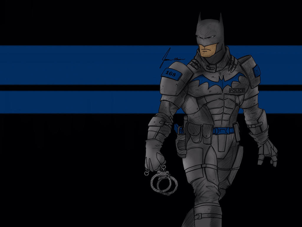 Batman police sketch drawing by Batartman21 on DeviantArt