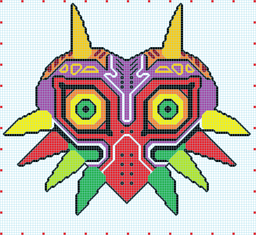 Pixel Art Majora s' Mask by slachman12345 on DeviantArt