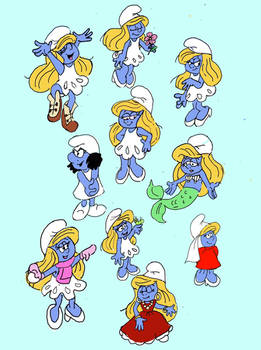 Smurfette Sketchdump