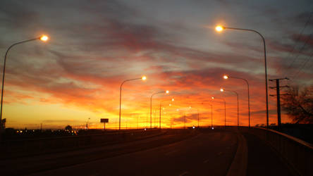 Sunrise over the bridge