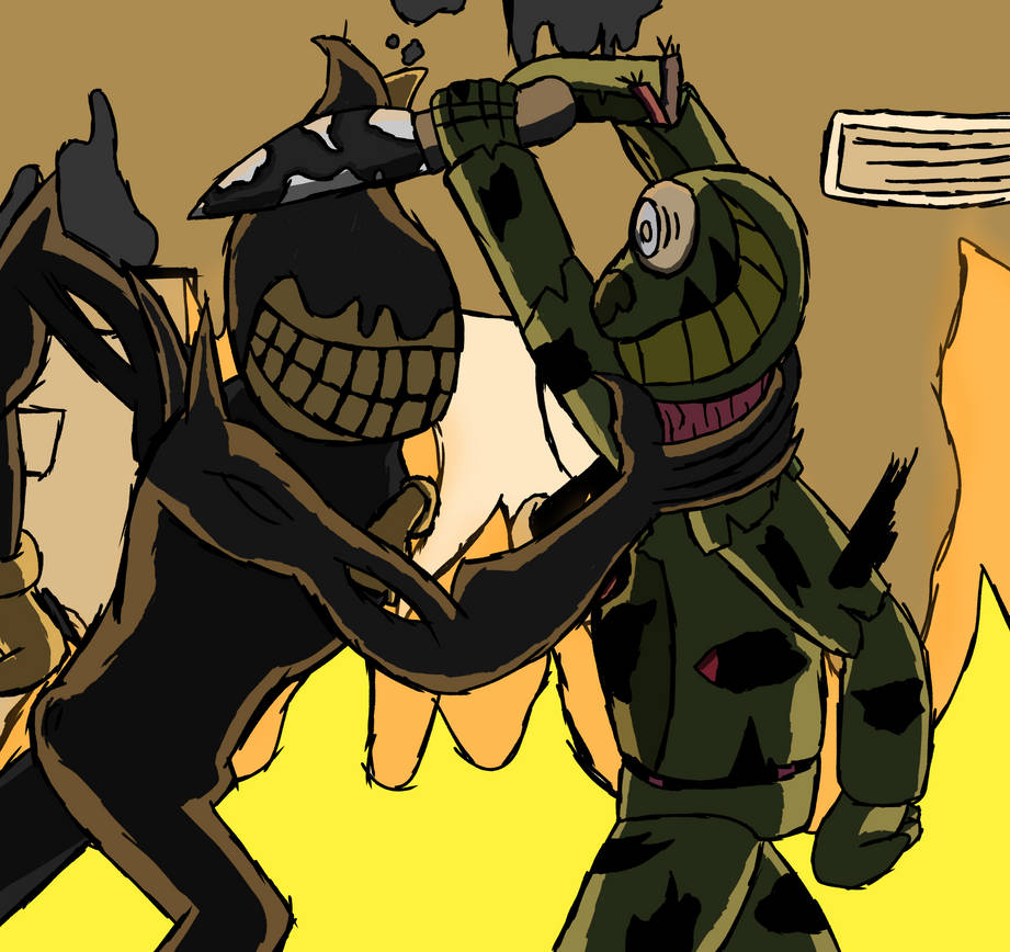 Bendy vs. Springtrap by thejackolantern78 on DeviantArt