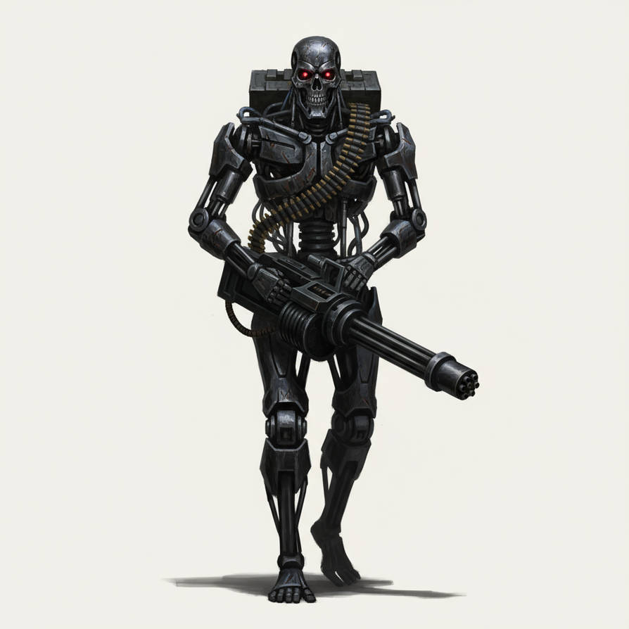 Techcom Rifle Terminator Terminator RTS Concept: T-600 with Minigun-Upgrade by FaykanCorrino on ...