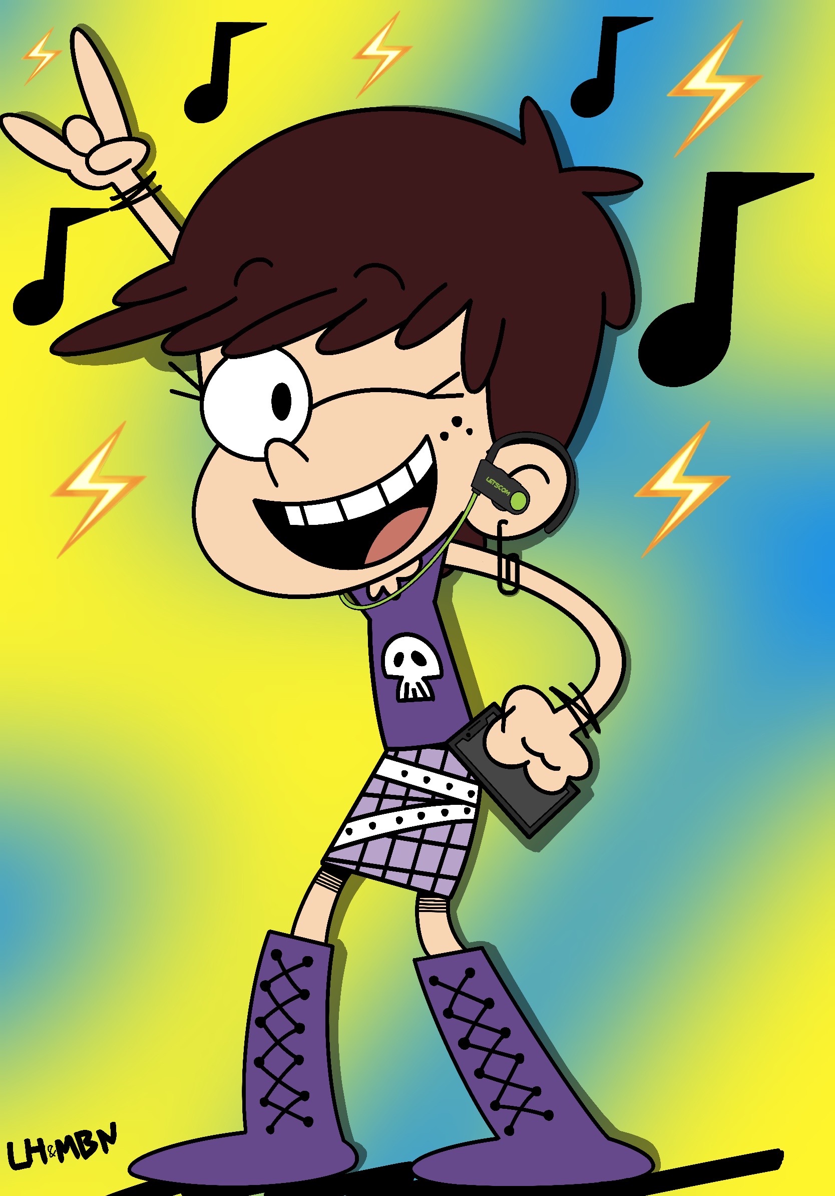 Luna Loud Listening A Music by Mariojay03 on DeviantArt