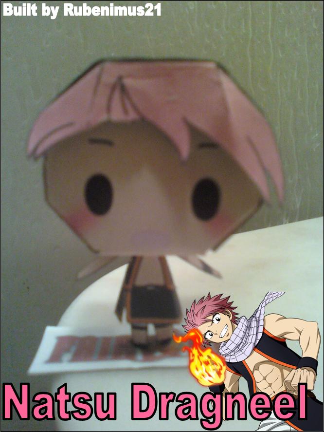 Chibi Natsu Dragneel Papercraft Finished