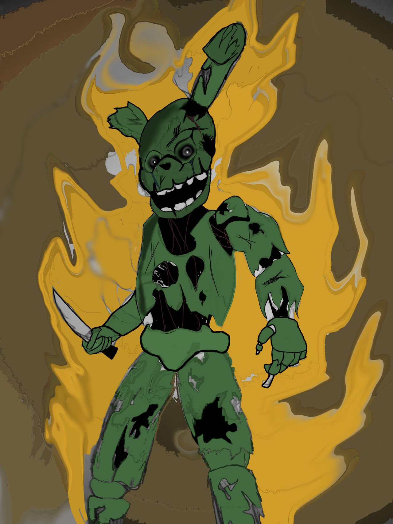 Pink Springtrap (my favorite fnaf character personally)Springtrap by F4nt4syy on DeviantArt