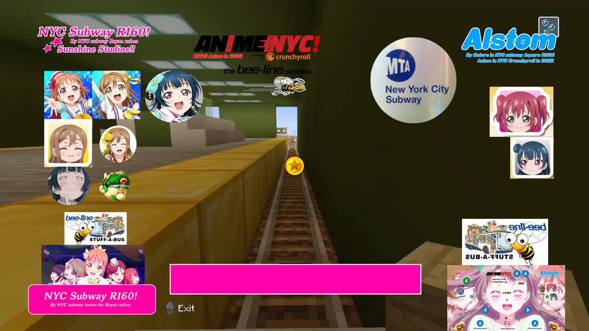 Mta R160 Minecraft Minecraft Bee line bus NYC Subway R160 5 train by homie3421 on DeviantArt