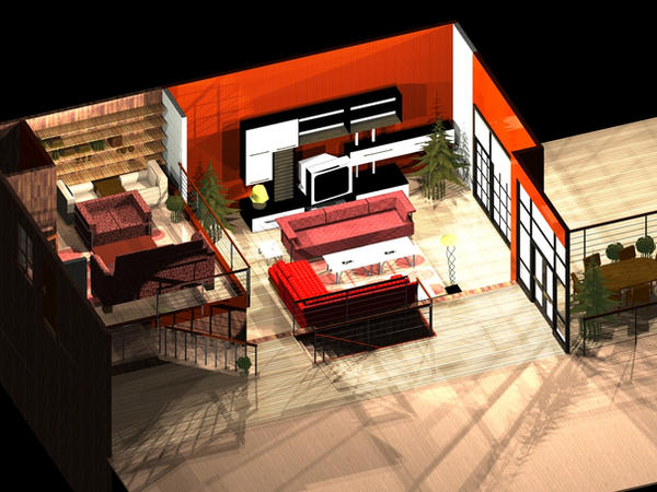 3d Interior on cad by archlover4 on DeviantArt