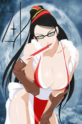 Bayonetta showing off