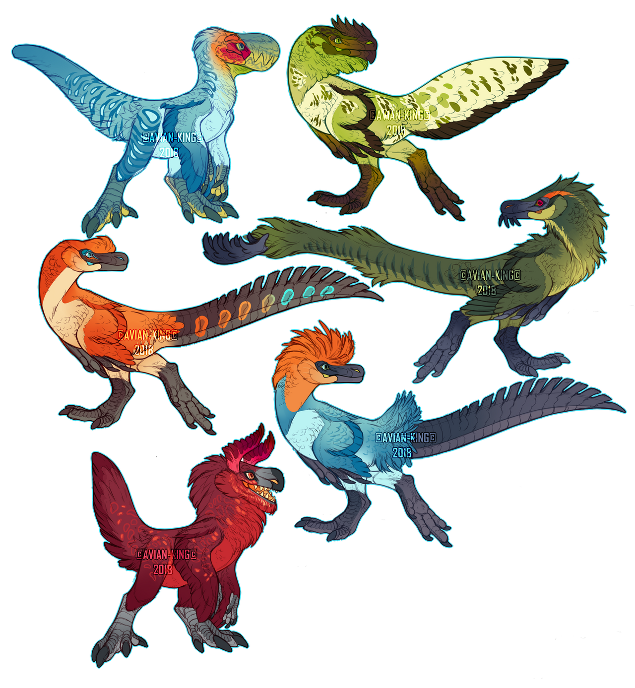 Two Raptors Cute Cheap Raptor Adopts(Closed) by Avian-king on DeviantArt
