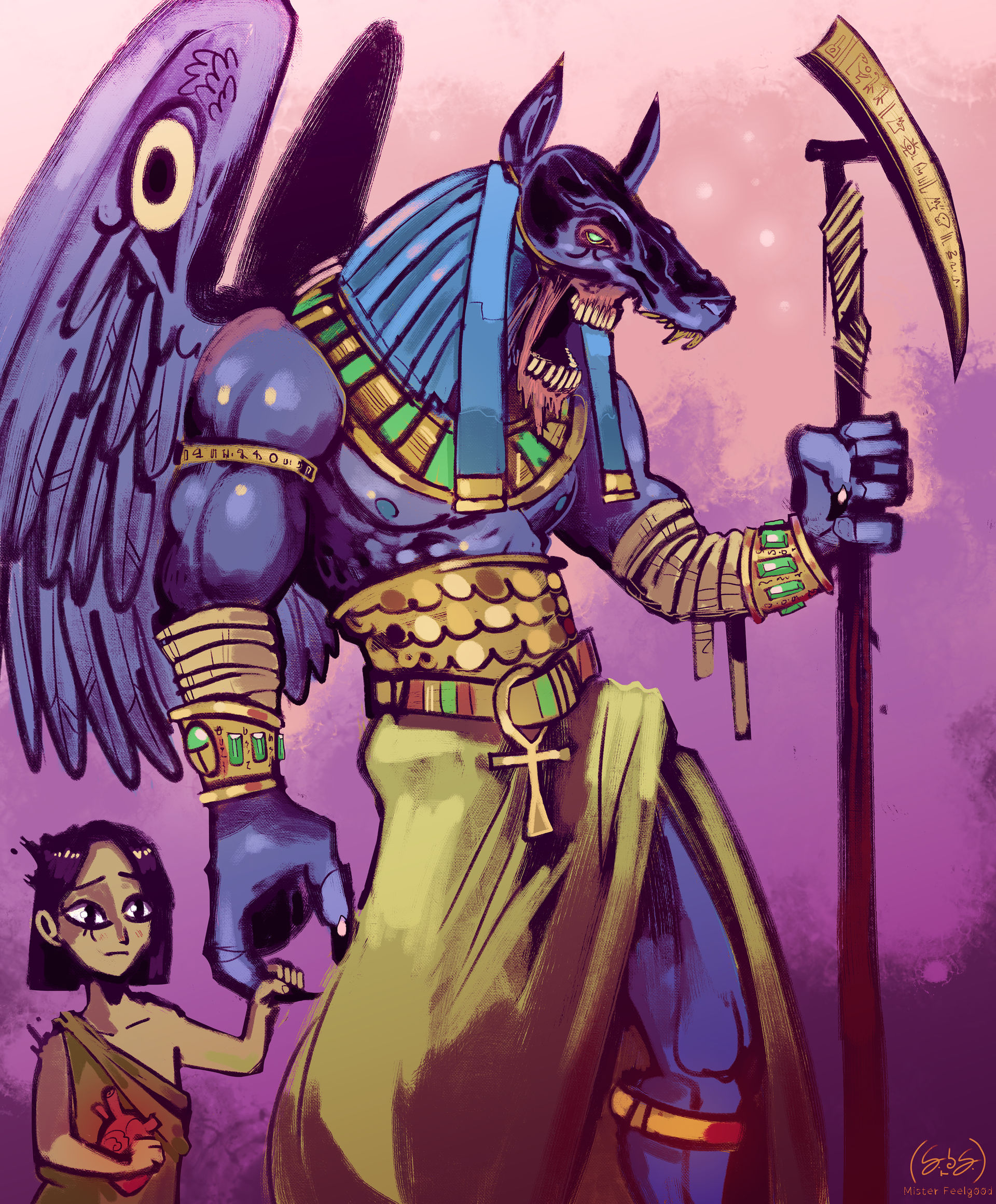 Anubis Rabbit Anubis, The Dog who Swallows Millions by MisterFeelgood on DeviantArt