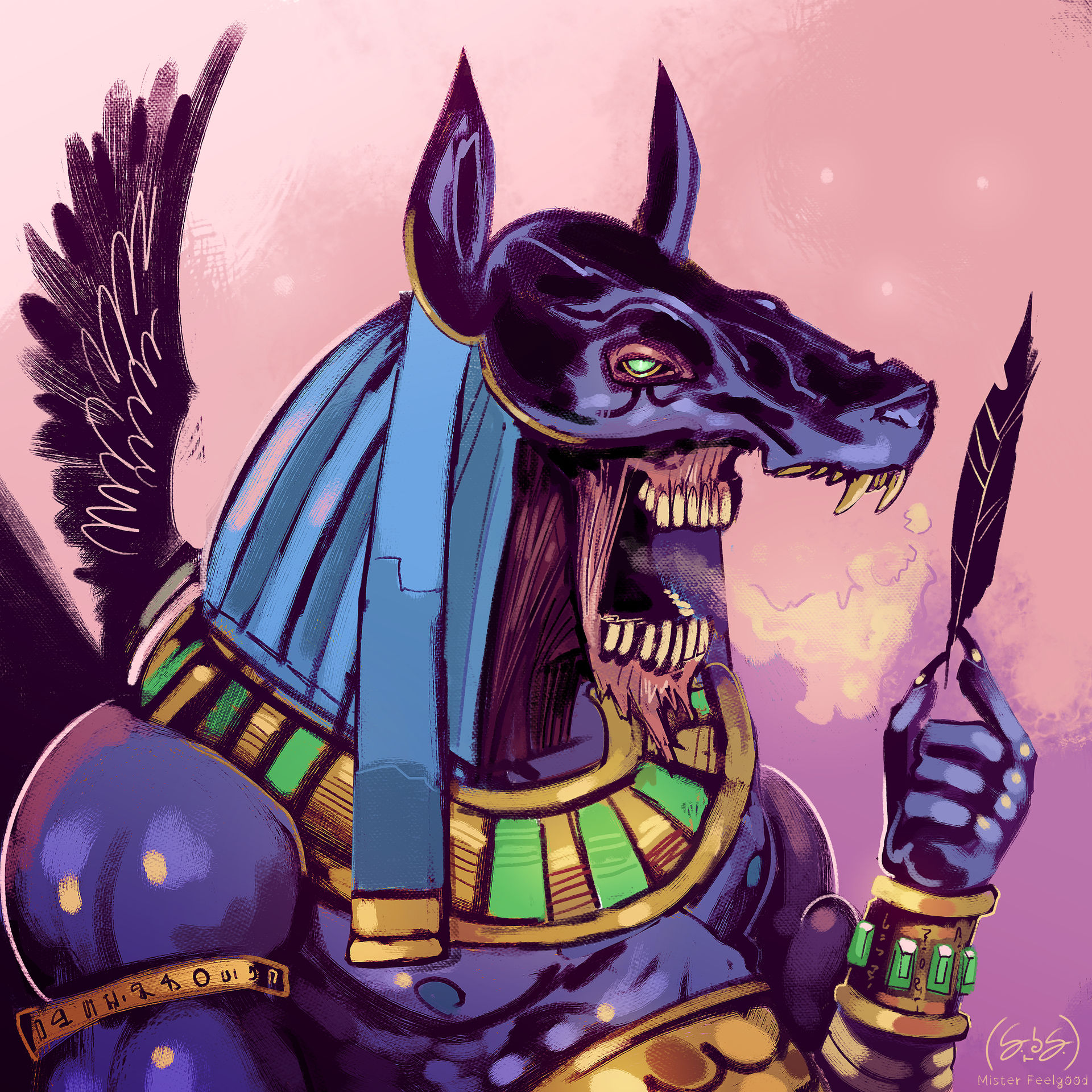 Anubis Rabbit Anubis, The Dog who Swallows Millions by MisterFeelgood on DeviantArt