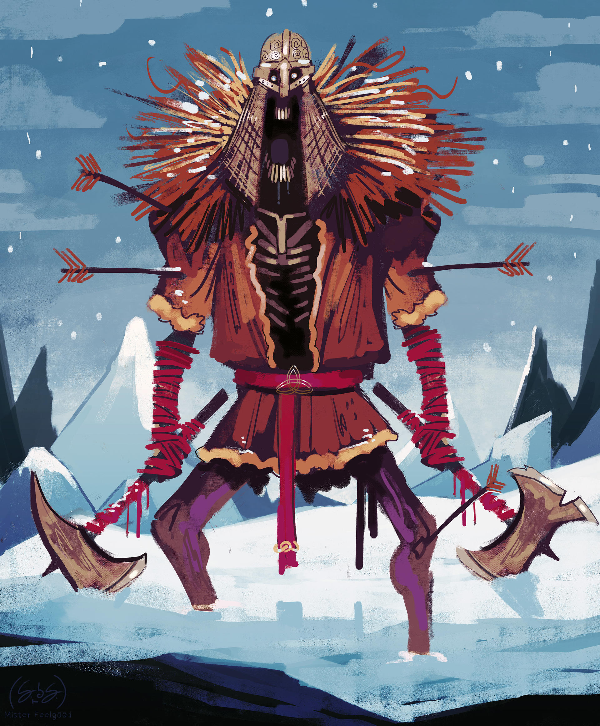 Mountain Top: Undead Viking by MisterFeelgood on DeviantArt