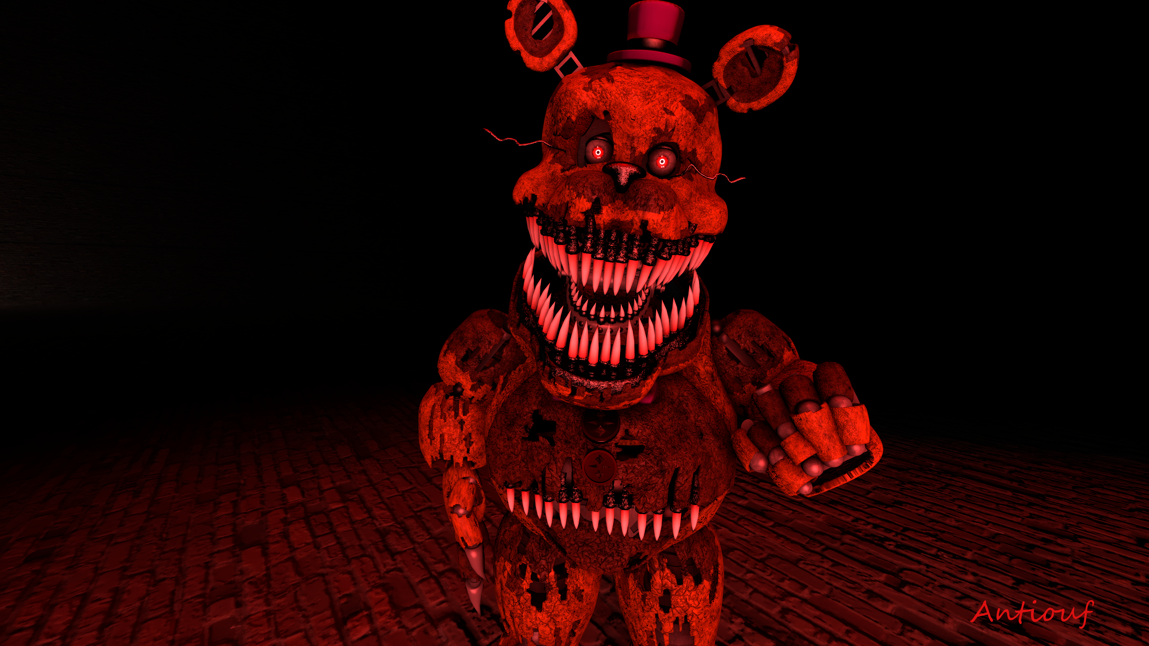 SFM FNAF) Nightmare Fredbear Poster by MysticMCMFP on DeviantArt