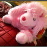 Cute pink poodle