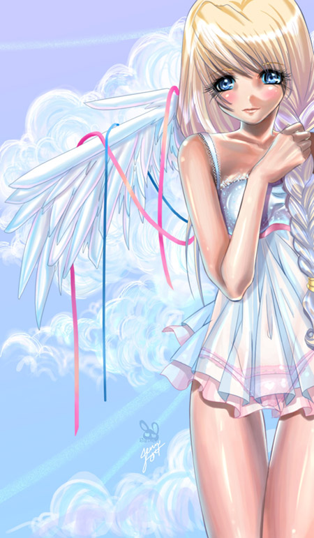 Sexy angel girl or something by bw-inc on DeviantArt