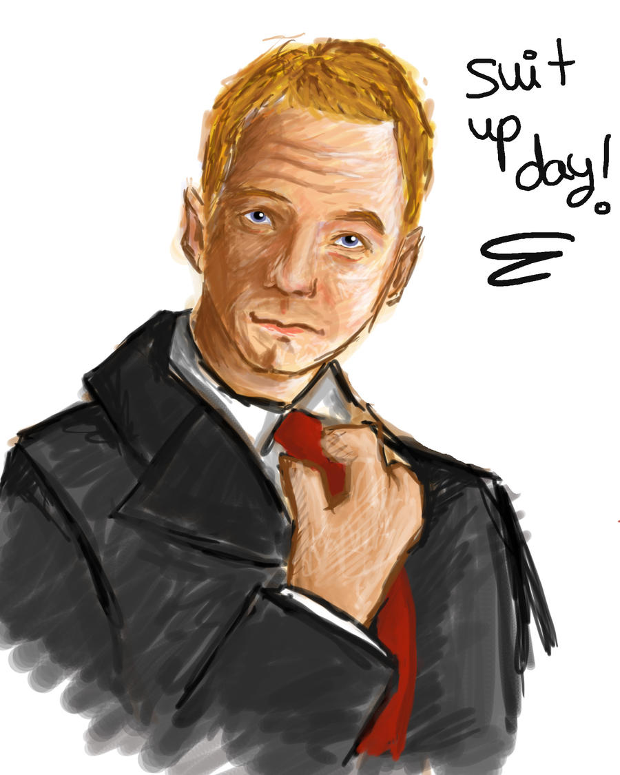 barney stinson suit up day by lizard9 on DeviantArt