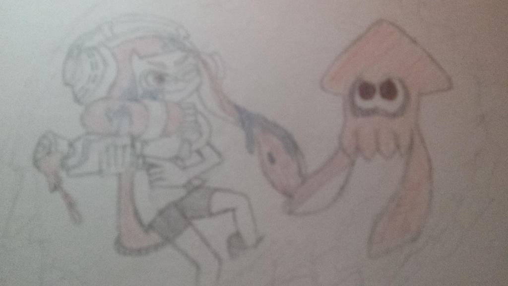 Inkling Girl And Her Squid Form by Shadow-Alone on DeviantArt