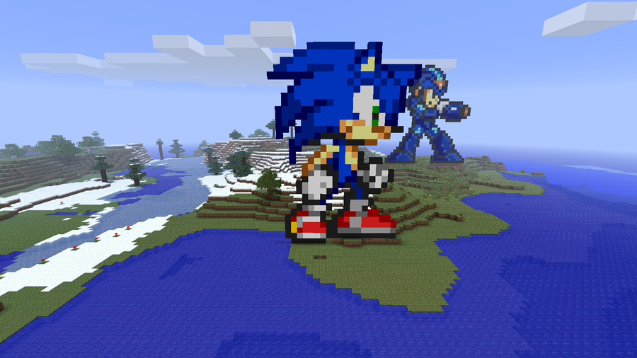 Minecraft Pixel Art Templates Metal Sonic. 