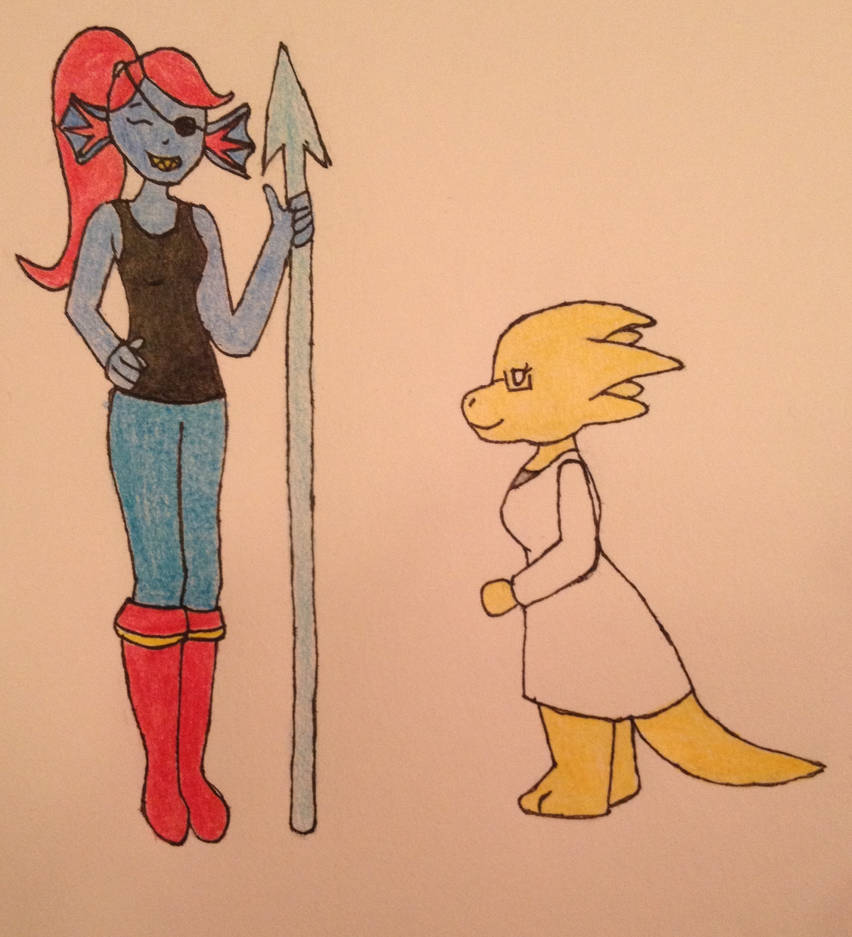 Undyne and Alphys by PastaLover01 on DeviantArt