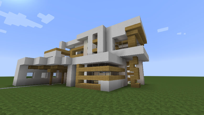 Modern MC house view 2 by Jazz-Handz on DeviantArt