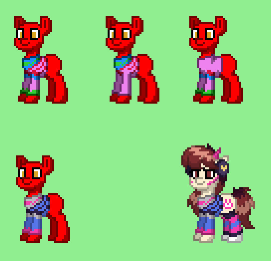Idea number 1 for the game Pony Town | D.Va by Vlados15 on DeviantArt