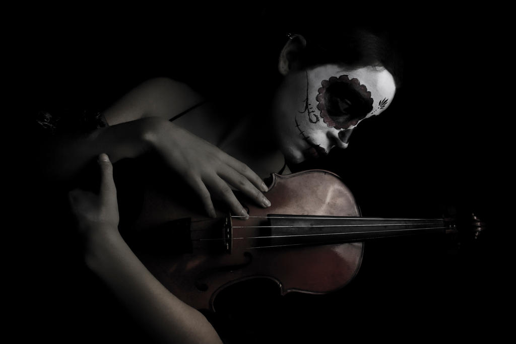 Catrina y su violin