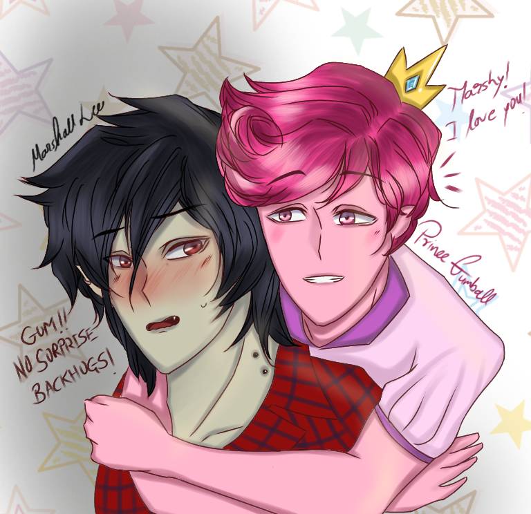 Prince Gumball X Marshall Lee (Adventure time) by AmorphouslyCallous1 on  DeviantArt