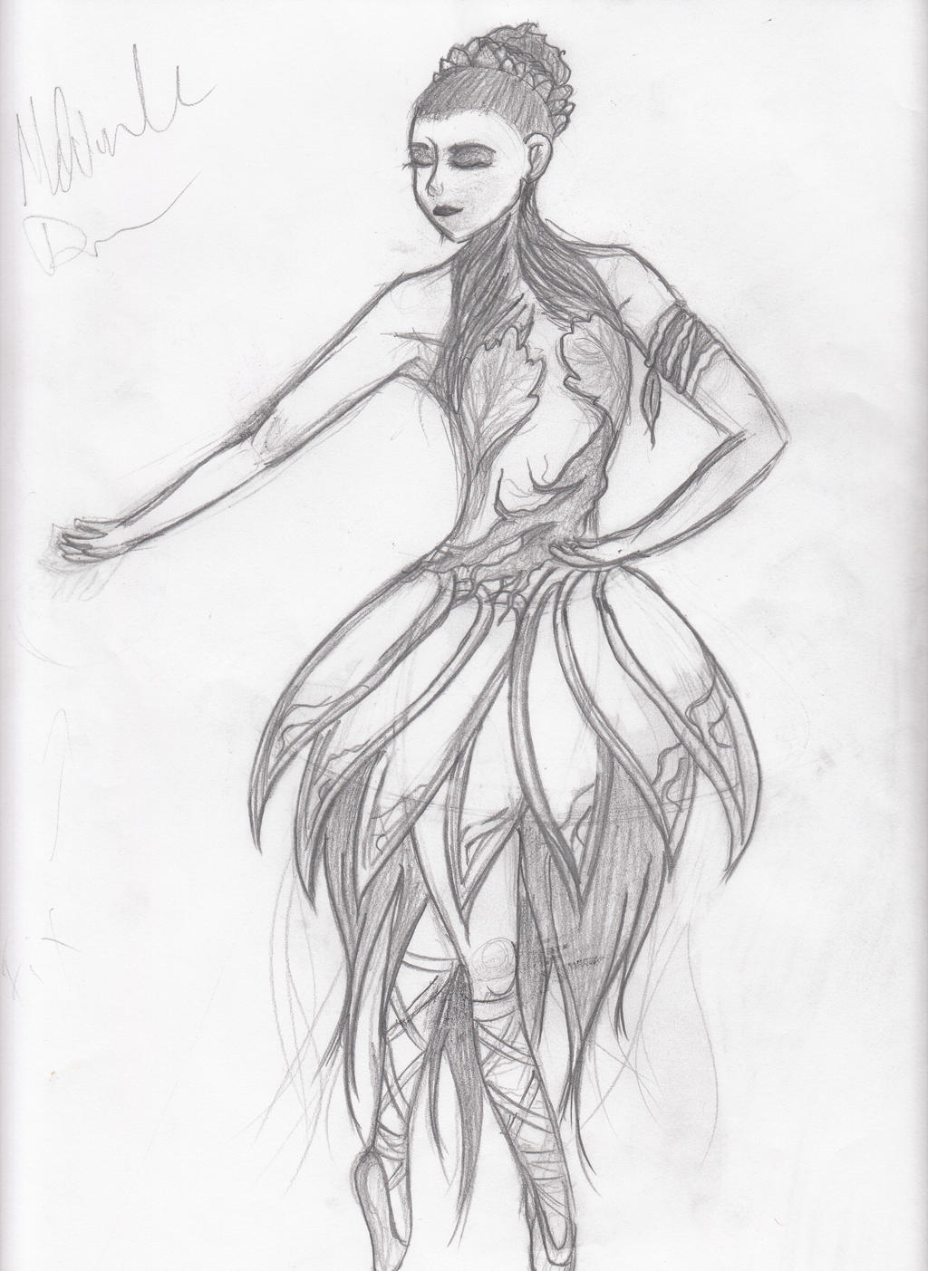 Ballerina Sketch by minid97 on DeviantArt