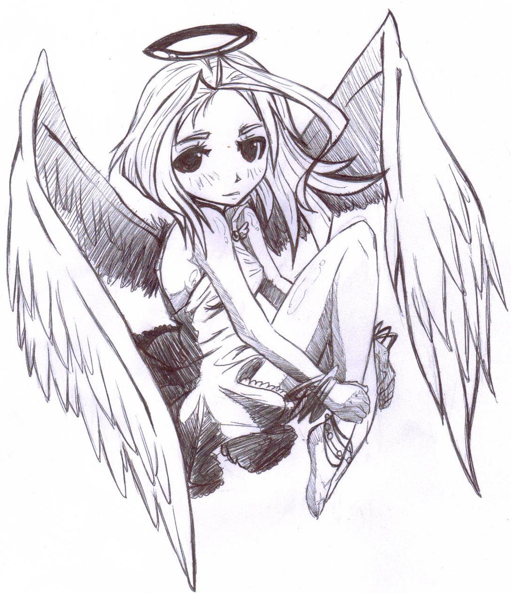 angel practica de dibujo xD by alexhatsune on DeviantArt