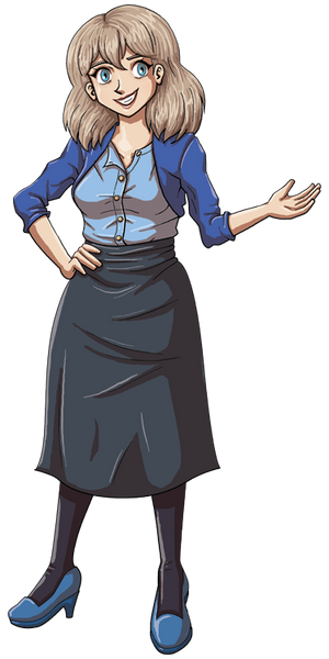 Joyce from Dumbing of Age in her Sunday Best