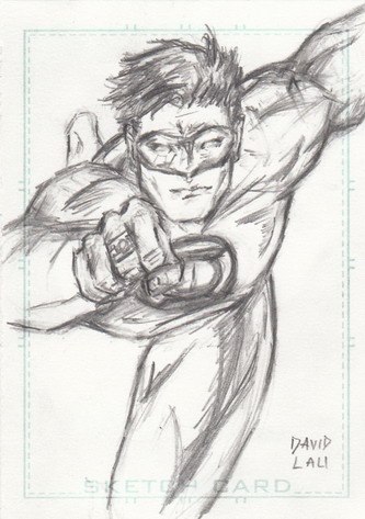 Green Lantern Sketch Card