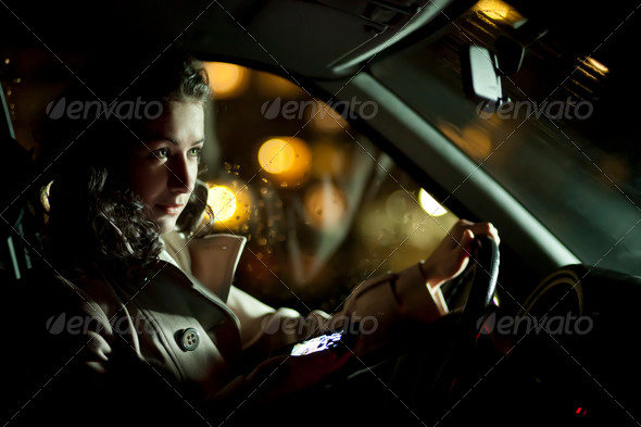 Girl in a Car