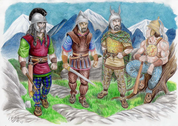 Celtic Boii warriors by danbrenus on DeviantArt