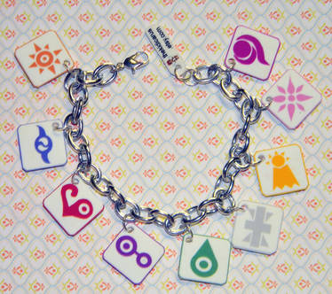 Digimon Crests Charm Bracelet